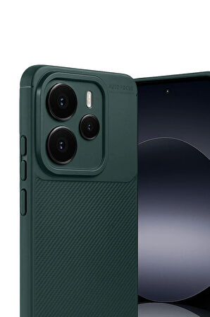 Xiaomi Note 14 5G Kılıf Karbon Görünümlü Silikon Azn-Carbon