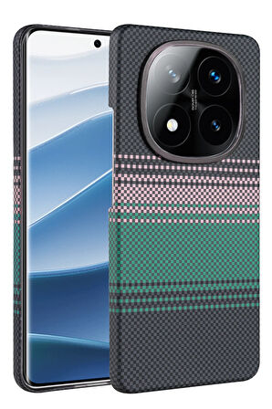 Xiaomi Redmi Note 14 Pro 5G Kılıf Kevlar Şık Görünüm Magesafe Özellikli Azn-Vga-Mgsf