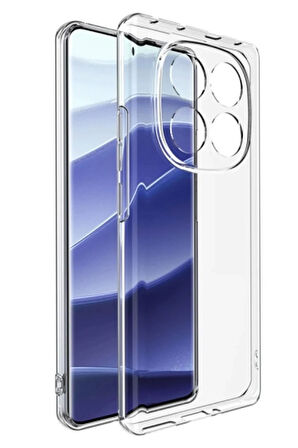Xiaomi Redmi Note 14 Pro 4G Kılıf Şeffaf İnce Silikon Kapak Azn-Lüx