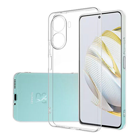 Huawei Nova 10 SE Kılıf Şeffaf İnce Esnek Silikon Kılıf Zipax-Süper