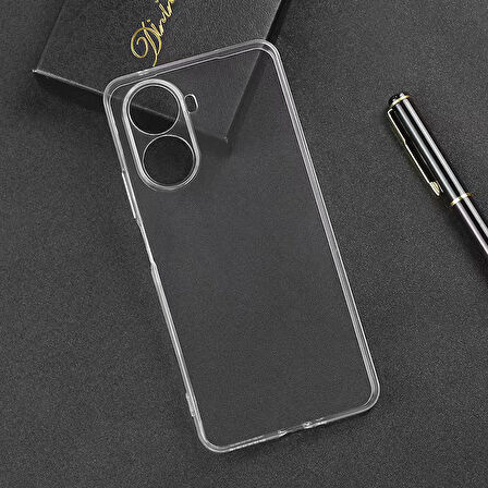 Huawei Nova 10 SE Kılıf Şeffaf İnce Esnek Silikon Kılıf Zipax-Süper