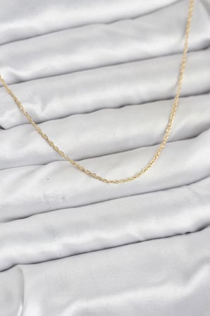 CM 14K Gold Renk Burgu Model 60 cm Kadın Kolye
