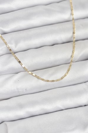 CM 14K Gold Renk Ezme Zincir Model 60 cm Kadın Kolye