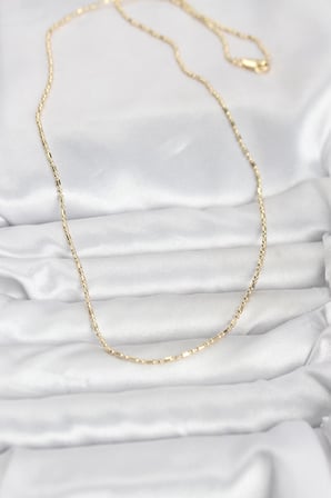 CM 14K Gold Renk Zincirli 60 cm Kadın Kolye