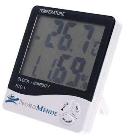 #Termometre Nem Ölçer Saat Alarm Özellikli LCD Ekran İç Mekan Sıcaklık Göstergesi Dijital Termometre