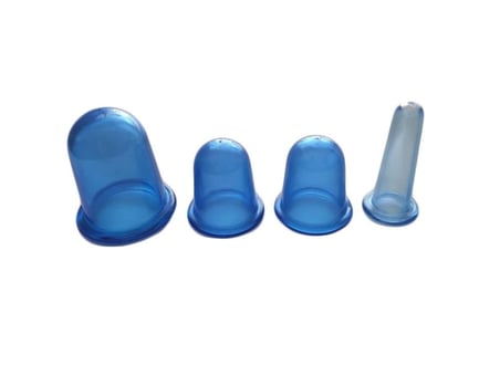 #Kupa Vakum Terapi Sıkılaştırıcı Kan Dolaşımı Hızlandırıcı Set 4 Boy Yüz Vücut Masaj Kupası