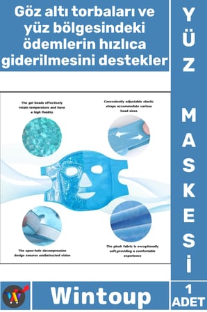 #Maske Göz Şişlik Giderici Rahatlatıcı Etki Buz Jel Toplar Termojel Soğuk Sıcak Terapi Yüz Maskesi
