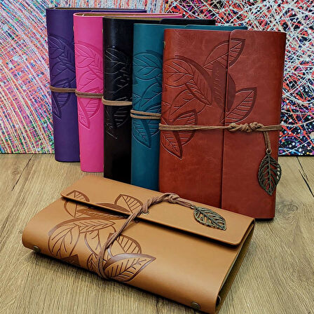 Yaprak Desenli Hatıra Defteri