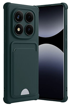 Xiaomi Redmi Note 14 Pro Plus Kılıf Kartlıklı Soft Silikon Azn-Kelvin