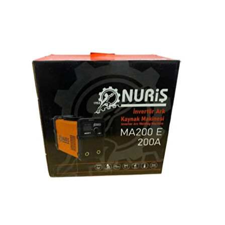 Nuriş MA200E İnverter Kaynak Makinesi 200A + Kaynak Maskesi Hediye