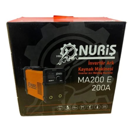 Nuriş MA200E İnverter Kaynak Makinesi + Kaynak Maskesi + 100Lü Elektrod
