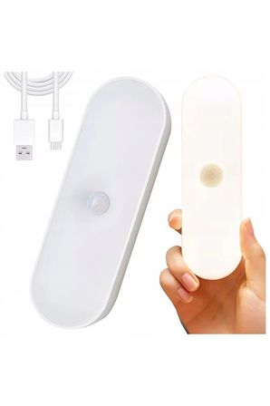 Hareket Sensörlü Usb Şarjlı Led Işık Lamba-Oda, Mutfak, Salon Ve Merdiven Işıklandırma