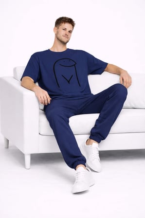 Sevgili Kombini Çift Tişört Oversize Unisex Matching Couple Minimal Çizim Tasarım Çift Kombin Seti
