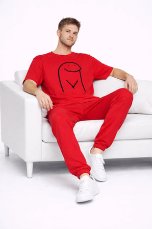 Sevgili Kombini Çift Tişört Oversize Unisex Matching Couple Minimal Çizim Tasarım Çift Kombin Seti