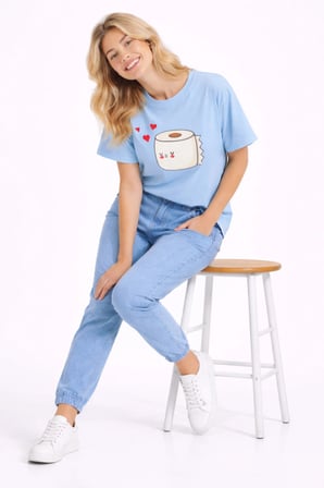 Sevgili Kombini Eğlenceli Baskılı Çift Tişört Oversize Unisex Partner Tişört 2’li Set