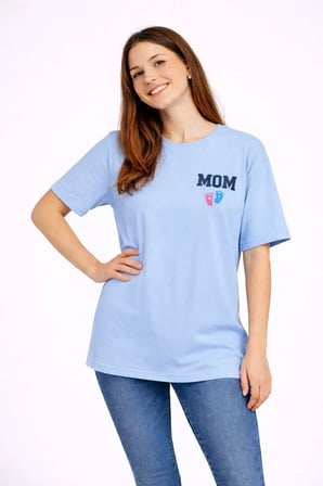 Anne Baba Kombini Mom Dad Baskılı Çift Tişört Oversize Unisex 2’li Set