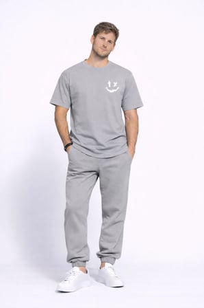 Sevgili Kombini Çift Tişört Oversize Unisex Uyumlu Çift Kombin 2'li Set