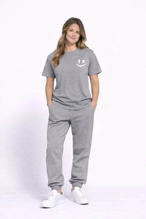 Sevgili Kombini Çift Tişört Oversize Unisex Uyumlu Çift Kombin 2'li Set