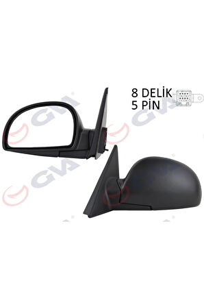 Dış Dikiz Aynası Sol Accent 03 Elektrikli Isıtmalı Konveks 5 Fiş Vm-449ehl