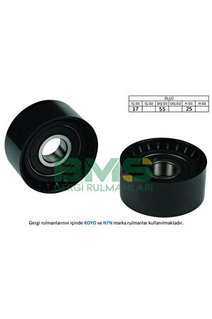 ALTERNATÖR GERGİ RULMANI P206 1.4HDI-407-PARTNER 1.6 HDI-C3 1.6 16V-C5 1.6HDI-BE