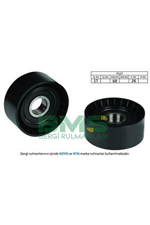 ALTERNATÖR GERGİ RULMANI CLIO II-KNG 1.6-1.4 16V LGN I-II 1.6 16V-MASTER-TRAFFIC