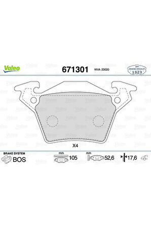 FREN BALATASI ARKA MERCEDES VITO W638 96 03 313105