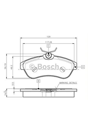 ÖN FREN BALATASI CITROEN C2 06 09 C3 03 10