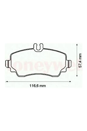 Ön Fren Balata Mercedes A-class W168 99-04