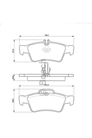 FREN BALATASI ARKA MERCEDES C218 C219 W211 S211 W212 S212 W221 C215