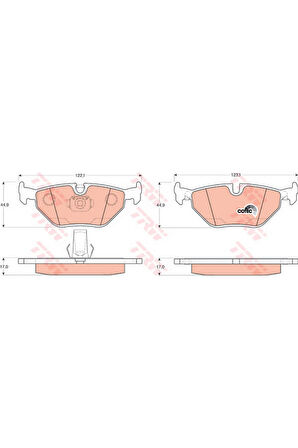 Fren Balatası Arka Bmw E39 313105