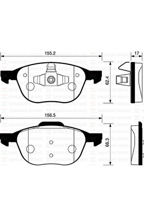 Ön Fren Balata Mazda 3 Bk 03-09 / Ford Focus Iı 04-18 / C-max 07-19 / Kuga 08- /