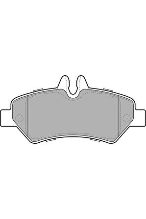 FREN BALATASI ARKA MERCEDES SPRINTER B906 06 . VW CRAFTER 30-35-50 TEK TEKER DELPHI LP1983 A00442069