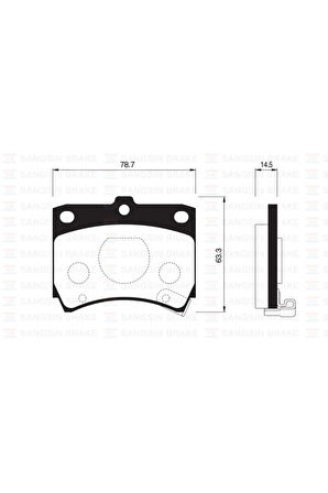 Ön Fren Balata Kıa Prıde 1.3l 90- / Mazda 121 1.3l 87-90