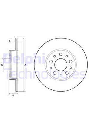 Fren Diski Arka Fıat 500 L 12 Egea 15 1.0 1.3 Mtj 1.4 1.6 Mtj 15 251x41x5 Delik