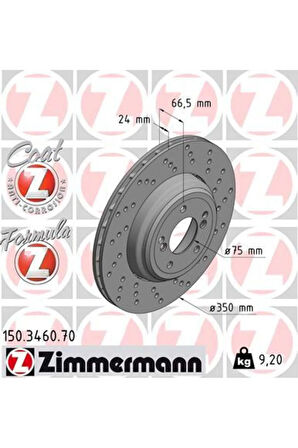 FREN DISKI ARKA SAG BMW M3 E90 E92 E93 34212283388-34212283804