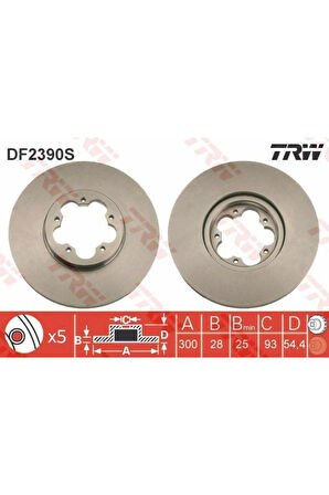 ON FREN DISK AYNA TRANSIT V348 06 A.CEKER OLCU 300 28