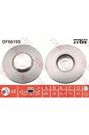 FREN DISKI ON ADET SAG BMW X5 E70 F15 X6 E71 E72