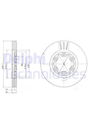 FREN DİSKİ ÇİFTLİ PAKET . DELİKLİ ÖN FORD // MAZDA; RANGER // BT-50 05/2006 02/2