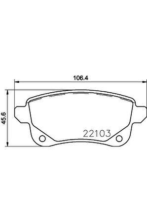 Arka Disk Fren Balatası Renault Grand Scenic 1.2 01/13 Scenic 12/08