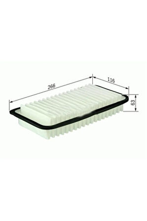 Hava Filtresi Yarıs I-yarıs Verso 1.4 D-4d 01-05 C2715