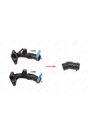 Egr Borusu Kucuk Hortum Mercedes Om608 W177 W247 C118 W415 . Renault K9k 872 Kangoo Kadjar Clıo