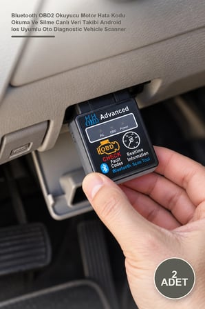 2 Adet Arıza Tespit Cihazı – Bluetooth OBD2 Okuyucu Motor Hata Kodu Okuma Ve Silme Canlı Veri Takibi Android Ios Uyumlu Oto Diagnostic Vehicle Scanner
