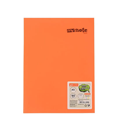 Mynote Text Neon Defter A5 60 Yp Kareli