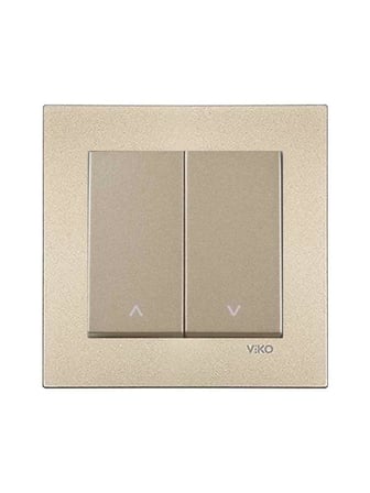 Viko Novella Bronz Çiftli Jaluzi Kumanda Anahtarı Çerçeveli