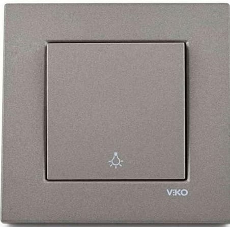 Viko Novella Antrasit Light (Zil) Anahtar Çerçeveli