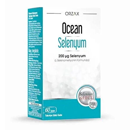 Ocean Selenyum Takviye Edici Gıda 200 Mcg 60 Tablet