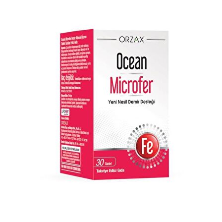 Ocean Microfer Takviye Edici Gıda 30 Tablet