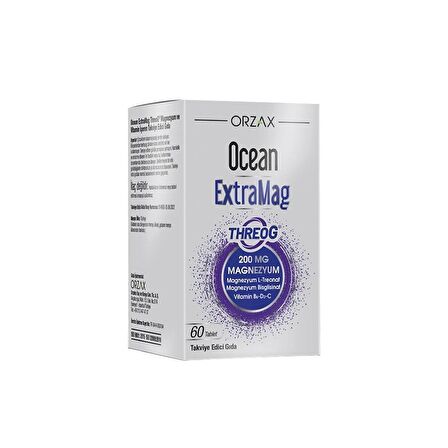 Ocean ExtraMag ThreoG Magnezyum Ve Multivitamin İçeren Takviye Edici Gıda 60 Tablet