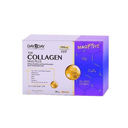 The Collagen Mag Plus Çilek Ve Karpuz Aromalı Takviye Edici Gıda 9700mg 30 Şase