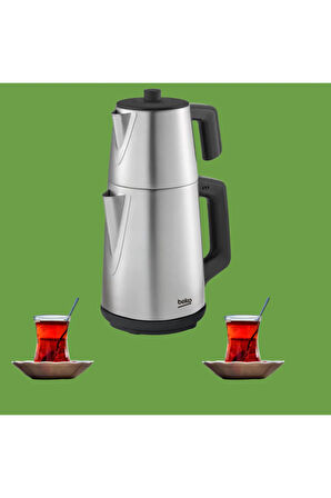1650 W Gücünde Su ısıtıcı kapasitesi 1.7 Litre demlik kapasitesi 0.7litre Çay Makinesi